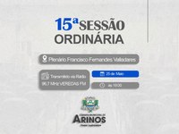 15ª Reunião ordinária disponível